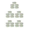 thumbnail image 1 of Naiovety Recipientes de plástico transparentes para alimentario - Para almacenar ingredientes secos y líquidos Tapa hermética verde 5 uds. Type2 NO2, 1 of 6