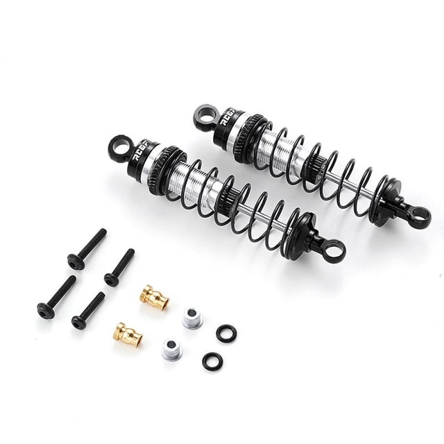 ZheElen Aluminum Alloy Threaded Rear Shock Absorber For 1/16 LOSI Mini-B Mini-T RC Car Part RC Car Accessories Replacement Parts Black