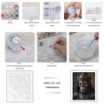 thumbnail image 3 of Paint by Numbers Kit for Adults, Regal Skeleton Red Eyes Crown Paint by Numbers, Easy Paint by Numbers Kit for Adults Beginner, DIY Adult Paint by Number Kits on Canvas, 12x16in Home Decor, 3 of 7