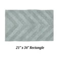 thumbnail image 4 of Better Trends 21" x 34" Bathroom Rugs 100% Cotton Soft Water Absorbent Non Slip Bath Mat Machine Washable Rug (Blue) Hugo Collection, 4 of 6