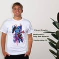 thumbnail image 6 of Spider-Man Mens' Spider-Verse Miles and Gwen Adult T-Shirt, 6 of 8