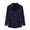 Navy, variant on IROINNID Long Sleeve Shirts for Men Leisure And Winter Stand Collar Solid Color Cotton Linen Shirt Top,Navy
