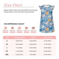 thumbnail image 3 of Balery Cute Chickens and Flowers Camisón de princesa para niñas, pijama de algodón con mangas abullonadas, suave y bonito.-Large, 3 of 6