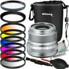 FUJIFILM XF 23mm f/2 R WR Lens (Silver) with Essential Accessory Bundle: Water-Resistant Lens Pouch, Multi-Coated Digital HD UV Filter, 6PC Gradual Color Filter Kit & More (18pc Bundle)