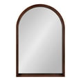 thumbnail image 3 of Kate and Laurel Hutton MidCentury Modern Farmhouse Arch MIrror, 24" x 36", Walnut Brown Finish, 3 of 8