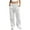 White, variant on YUEHUA Women's Wool Blend Elastic Waist Straight Leg Business Casual Pants 2026