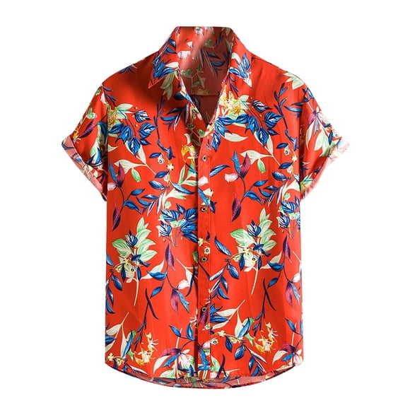 Mens Short Sleeve Tropical Shirts