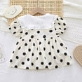 thumbnail image 5 of HBFAGFB Robes d'Été pour Fille 2024 Robe Mignonne à Manches Bouffantes avec Col à Revers Taille 73, 5 of 5