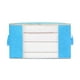 thumbnail image 1 of Matsuzay Bolsa de almacenamiento práctica para espacio de ropa con cremalleras, bolsa de almacenamiento de ropa de tela, bolsa de Almacenamiento y organización del hogar verde azulado METRO, 1 of 6