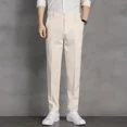 thumbnail image 5 of Pantalones elásticos elásticos de 9 pulgadas para hombre, pantalones de trabajo azules para hombre, pantalones rectos de oficina, moda de licra, verano 2024, para hombre chino, 5 of 5