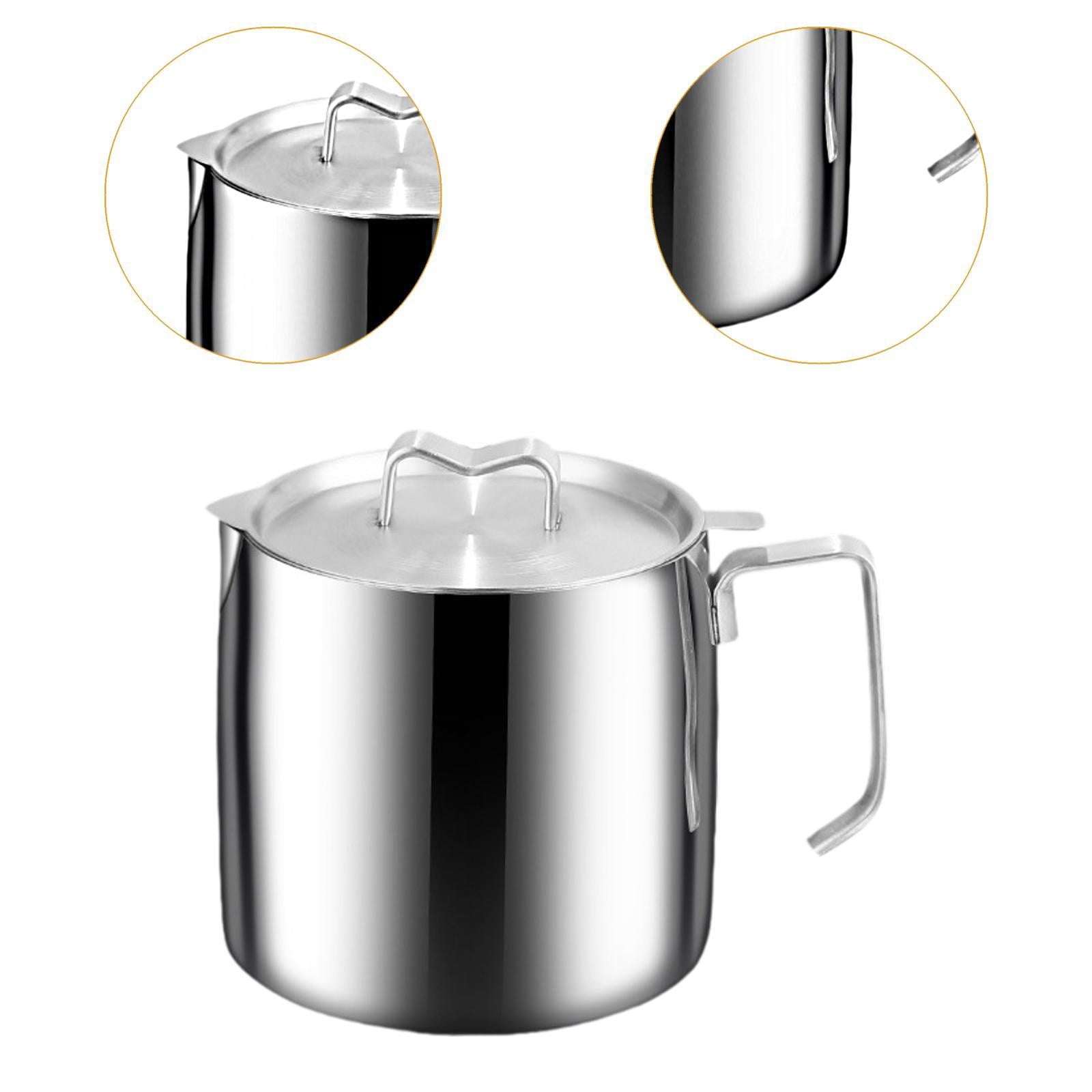 Esquirla Milk Pot, Frying Basket, Quick Heating, Removable, with Lid, Multifunctional Butter Warmer, Instant Noodle Pot, Sauce Pan, Frying Pan