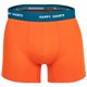 thumbnail image 4 of Happy Shorts Calzoncillos para Hombre, Paquete de 3 - Retro Jersey, Cintura con Logotipo Naranja/Negro/Turquesa XL (X-Large), 4 of 7