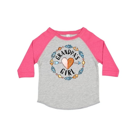 

Inktastic Grandpas Girl- Arrow Heart Circle Gift Toddler Toddler Girl T-Shirt