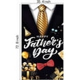 thumbnail image 6 of 35.4x70.8 Inches Happy Father''s Day Door Cover Banner Black Suit Tie Gifts Porch Sign Hanging Backdrop Party Supplies Indoor Outdoor Family Celebrations Wall Front Door Home Decor, 6 of 6