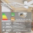 thumbnail image 2 of Ventilador de techo FANSHAIN 107 cm con luz y control remoto, 2 of 7