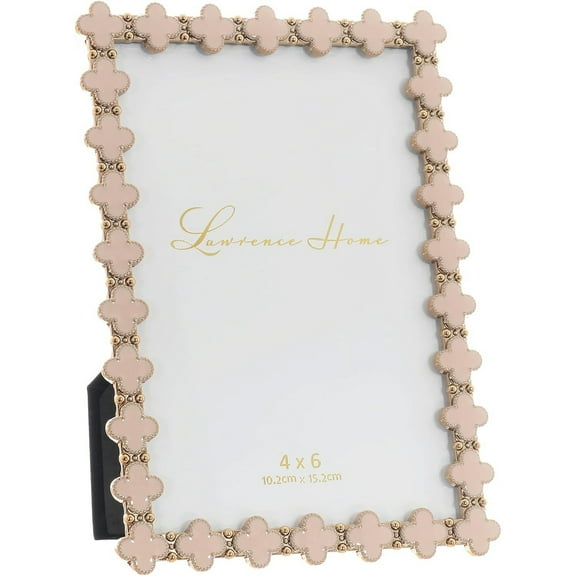 CLOVER PINK ENAMEL GOLD 4x6 frame - 4x6