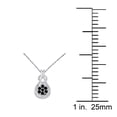 thumbnail image 4 of 1.0 Carat Natural Black Diamond Flower Design With Infinite Knot Style Pendant Necklace For Woman Crafted In 10k Rose White and Yellow Gold With 18 Gold Plated Over 925 Sterling Silver Box Chain, 4 of 4