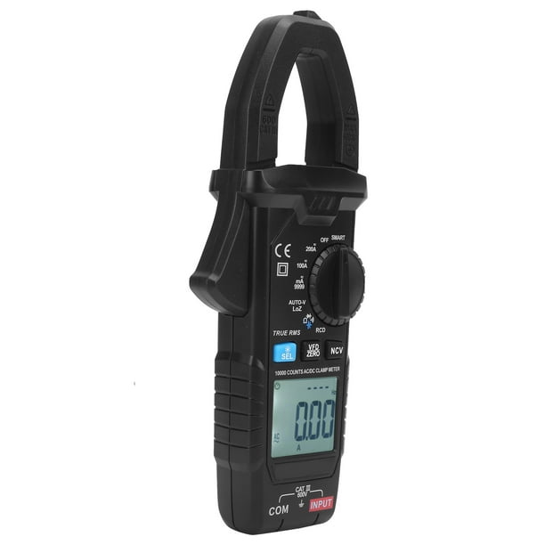 Pinza Amperimétrica, Multímetro De Pinza Digital, Pantalla LCD Portátil De Ahorro De Energía, 10000 Cuentas De Mano Para Fábricas Para El Hogar Para Laboratorio