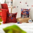 thumbnail image 3 of Sm:)e God Bless America Truck 4th of July Throw Pillow Cover 18x18 Inch Set of 4, Polyester Patriotic Outdoor Pillow Case for Sofa Couch, 3 of 6