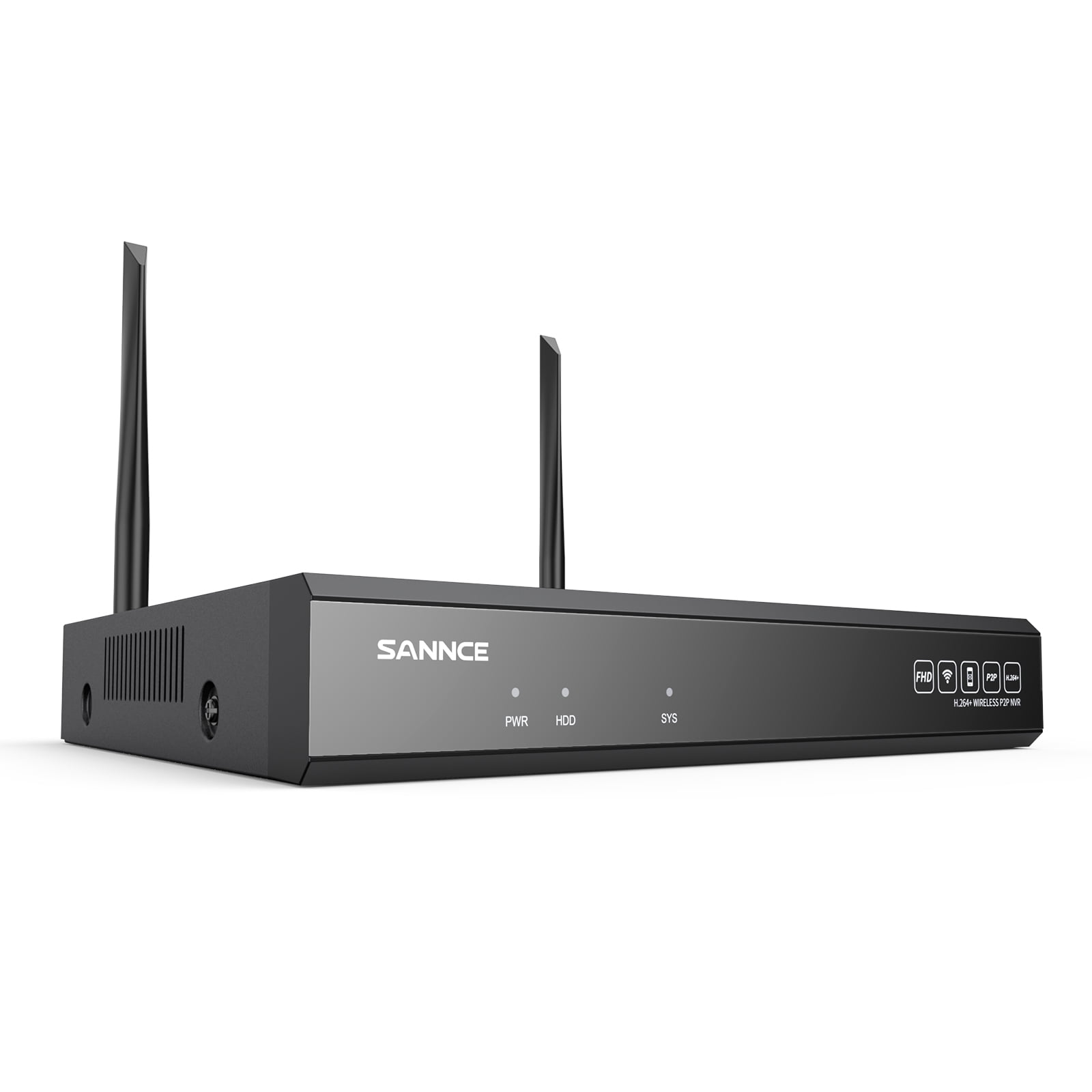 SANNCE 10CH 5MP NVR All-in-One Wireless CCTV Security Camera System with NO HDD Waterproof Surveillance IP Camera System,Plug an Play,Enhance Signal,P2P,Snapshot Email Alert & APP Push