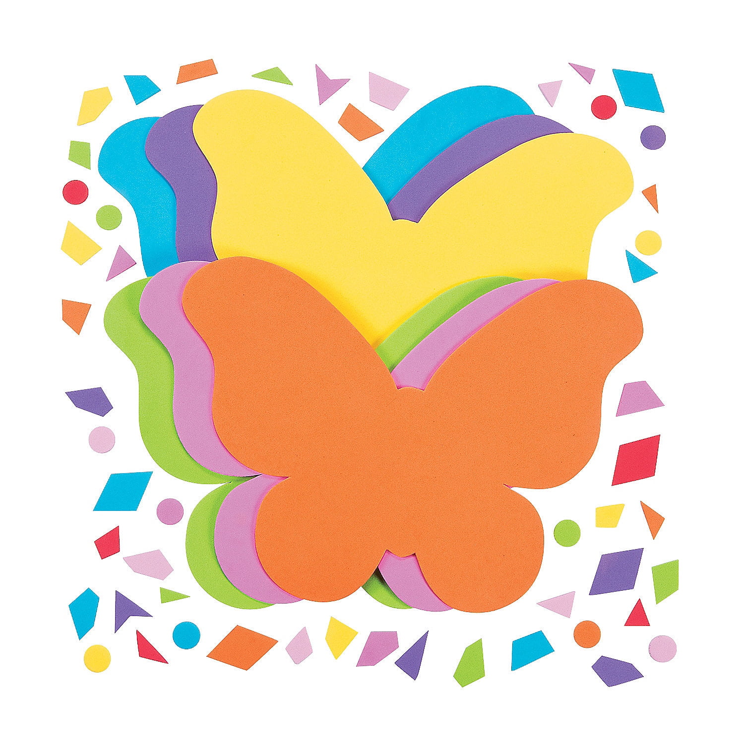 Mosaic Foam Butterfly Kit - Craft Kits - 24 Pieces