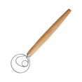 thumbnail image 1 of ¡Venta caliente! Batidor de masa danés, batidor de masa/batidor de pan, suministros para hornear pan de masa madre para pasteles, pan, pizza, galletas, mano de madera, anillo, 1 of 5