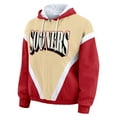 thumbnail image 2 of Women's WEAR by Erin Andrews Gold/Crimson Oklahoma Sooners Colorblock Full-Zip Hoodie Windbreaker Jacket, 2 of 5