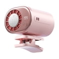 thumbnail image 1 of Luiuiu Car Clip On Air Conditioner Fan with LED Display, 360° Rotatable, 199 Speed, 16℃ Cooling, USB Rechargeable 2000mAh Battery & Wide Clamp for Vehicle Office, 1 of 5