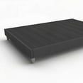 thumbnail image 4 of Modern Full Bed Frame Foundation by Express featuring 6" Faux Wood Legs and Fabric Cover, 4 of 5