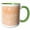 Green/White, variant on 3drose, Image of Trendy Chic Rosegold and Peach Metal Foil Glitter Marble, 11oz Mug
