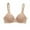 Khaki, variant on Hfnxid Women Bras Under $ 5.00,Woman's Glossy Comfortable Breathable Bra Underwear No Rims
