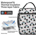 thumbnail image 2 of Police and Star White Pattern Insulated Lunch Bag for Men Women,Waterproof Lunch Box for Work,Picnic or Travel,Thermal Insulation,10.63x9.06x3.54 Inches, 2 of 5