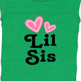 thumbnail image 4 of Inktastic Love Hearts Lil Sis Girls Baby Bodysuit, 4 of 5