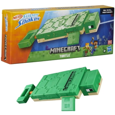 Nerf Super Soaker Minecraft Turtle Water Blaster, Outdoor Water Toys, Ages 6 