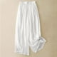thumbnail image 2 of Pantalones anchos vintage holgados de primavera-verano para mujer - Pantalones casuales de cintura alta, 2 of 6
