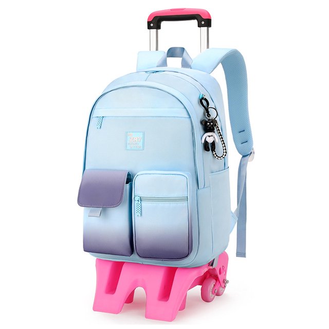 Bolsas Escolares Para Niños Con Carro De Rueda Mochila Extraíble Impermeable Rodante Equipaje Niñas