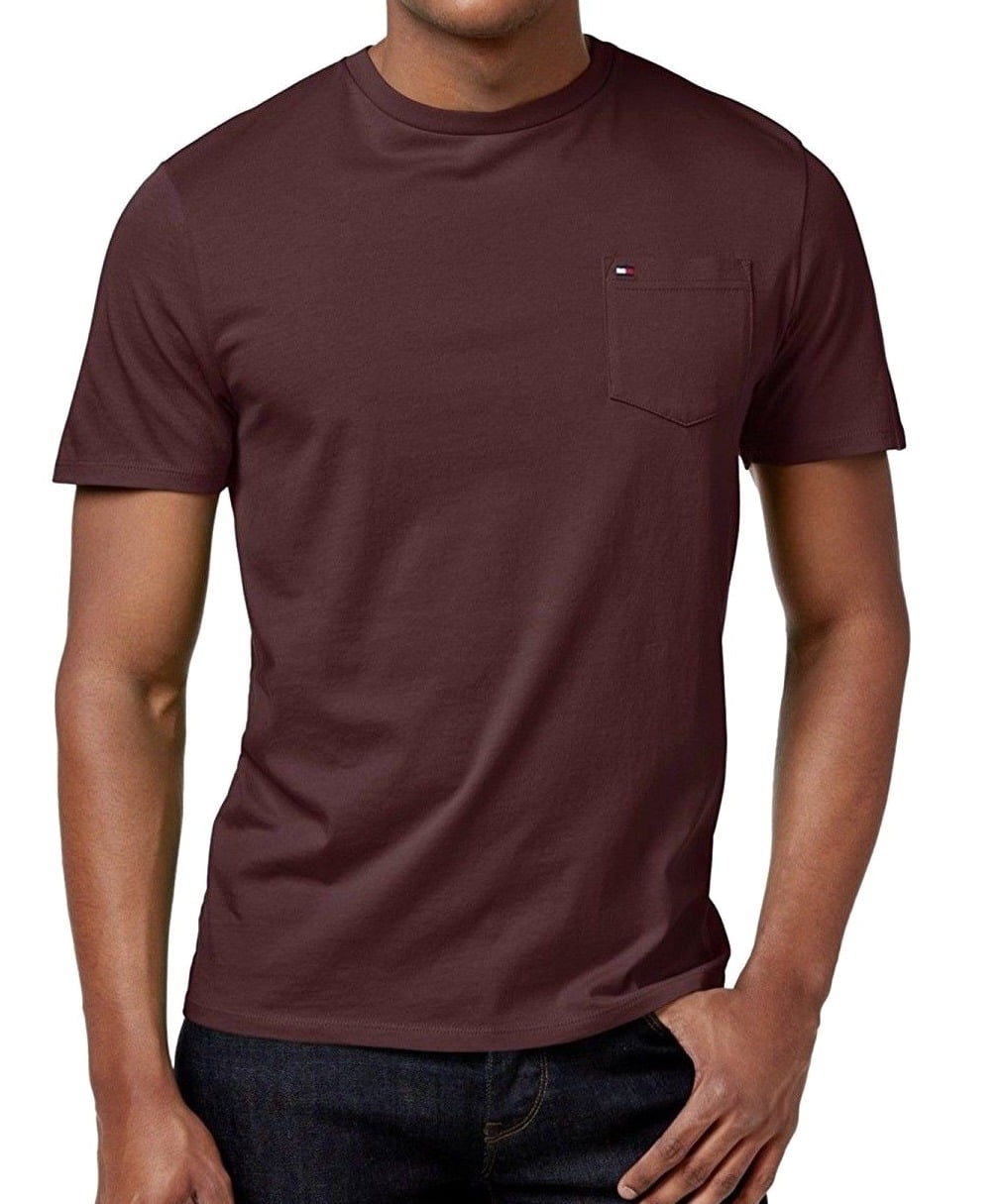 L Crewneck Pocket Tee T-Shirt - Walmart 