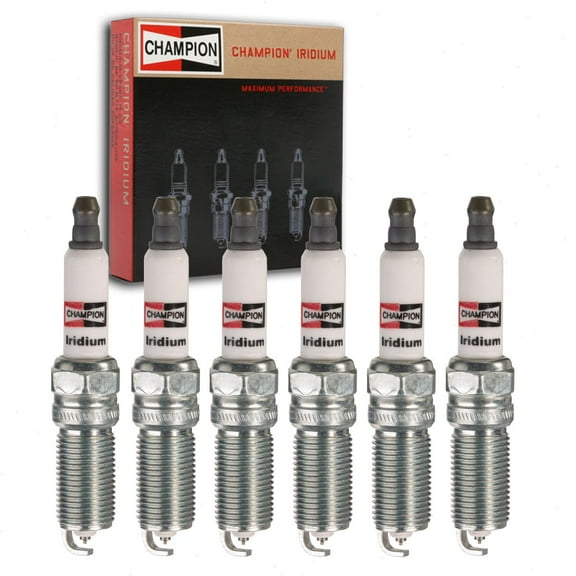 6 pc Champion Iridium Spark Plugs compatible with GMC Acadia Limited 3.6L V6 2017