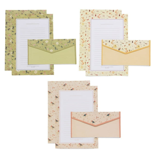 CNKOO Stationary Set Stationery Letter Writing Paper Stationary Paper And Envelopes Set - Style 3