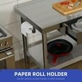 thumbnail image 3 of ModFusion 60"x24" Stainless Steel Prep Table with Dual Drawers, Adjustable Shelf, Heavy-Duty Metal Paper Towel Holder, 5x2 ft Utility Workbench, 3 of 10