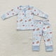 thumbnail image 1 of Conjunto de Navidad para niños pequeños, camisa de manga larga, Tops, traje de orugas, pantalones a juego, ropa roja, venta al por mayor, 1 of 4
