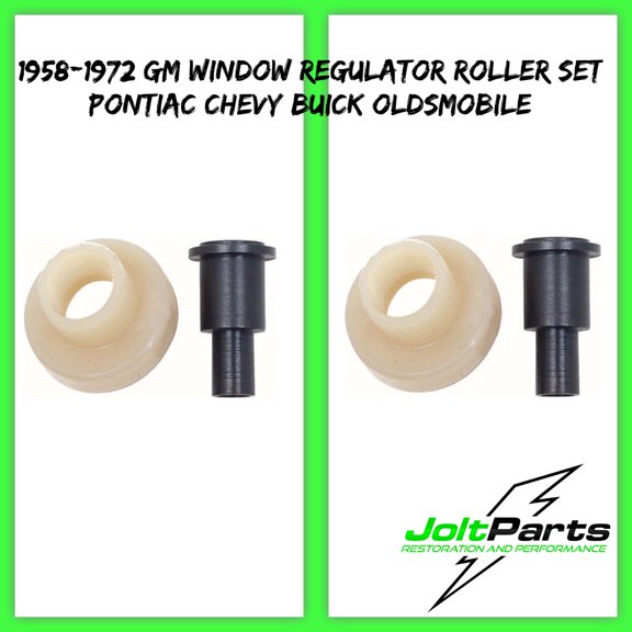 OER C1072-2 1958-72 Front Door Window Regulator Roller Set Pontiac Chevrolet