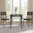 thumbnail image 3 of Ourlova Dining Table and Chairs Set of 16 with Bench Compact Design for Small Spaces Versatile Seating Vintage Style Durable Construction Easy Assembly-Black, 3 of 7