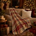 thumbnail image 3 of Classic Autumn Plaid Farmhouse Living Room Festive, Festive autumn celebration Scene, Warm Flannel Blanket for Ranch House and Living Room, Art Lovers autumn celebration Gift, Festive Home Decor, 3 of 9