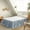 Ruffle - Dusty Blue, variant on French Linen Bed Skirt with Pleated Corner 14-Inch Tailored Drop Natural Flax Cotton Blend Basic Dust Ruffle Soft Cozy Farmhouse Bedding (14" Twin, Basic White)