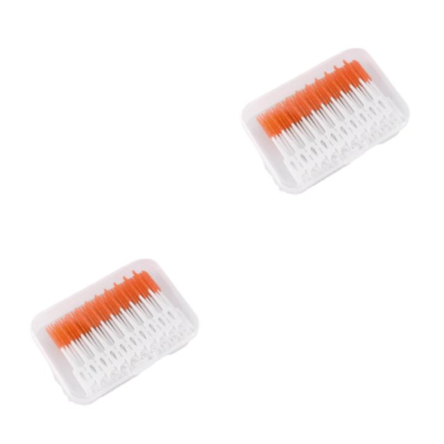 Smilepp Maintain HealthyOral Hygiene Routine With Flosser Toothbrush Easy orange-yellow 160 pieces 2Set