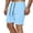 Light Blue, variant on ZQUUVOU Men's Shorts Drying Solid Color Beach Shorts Sports Zipper Pocket Fitness Shorts Blue