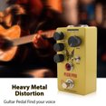 thumbnail image 3 of MOSKYAUDIO PLEXI PRO Distortion Pedal - Yellow Metal Guitar Effects Unit with 4-Mode Selection, VOLUME/TONE/DISTORTION Controls, GAIN Switch, True Bypass, 6.35mm I/O, 9V DC Power, 1MΩ, 3 of 6