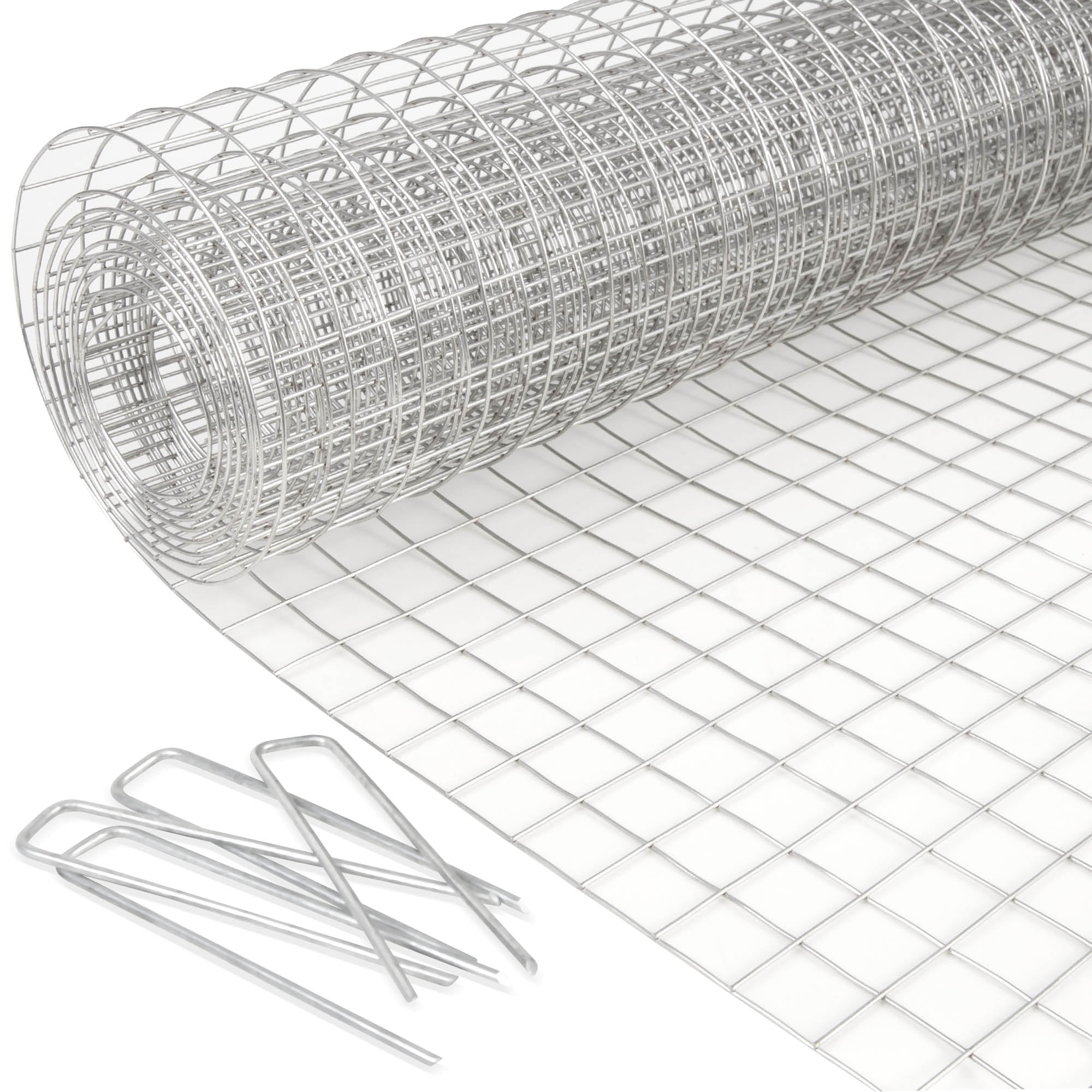 Olle Welded Wire 18 Gauge 3/4 inch Rabbit Wire 50 inch X 74 inch Hardware Cloth 304 Stainless