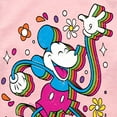 thumbnail image 3 of Disney - Mickey & Friends - Psychedelic Style Mickey - Toddler And Youth Girls Raglan Graphic T-Shirt, 3 of 4
